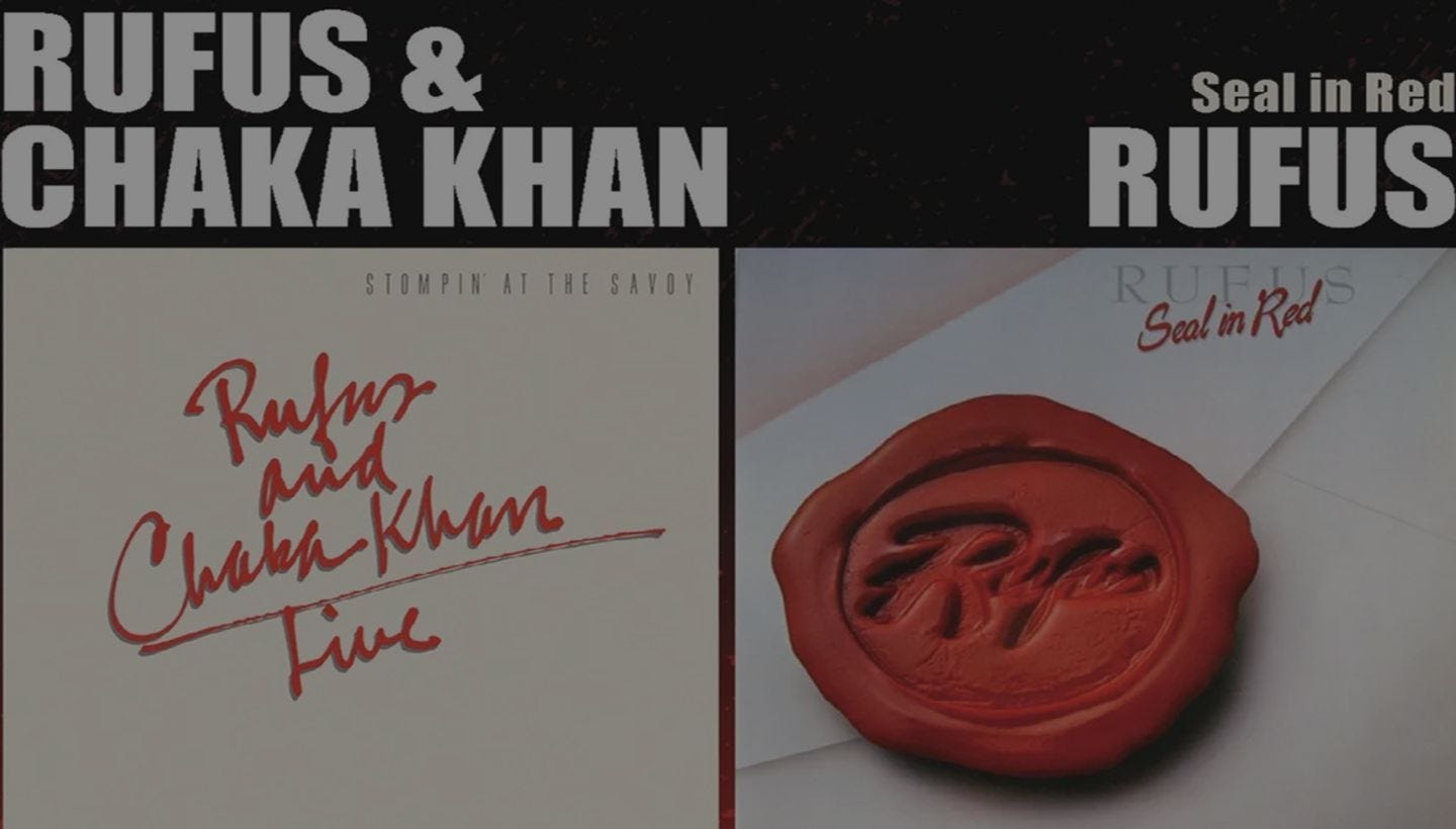 RUFUS & CHAKA KHAN | Stompin’ At The Savoy & Seal In Red coming in March