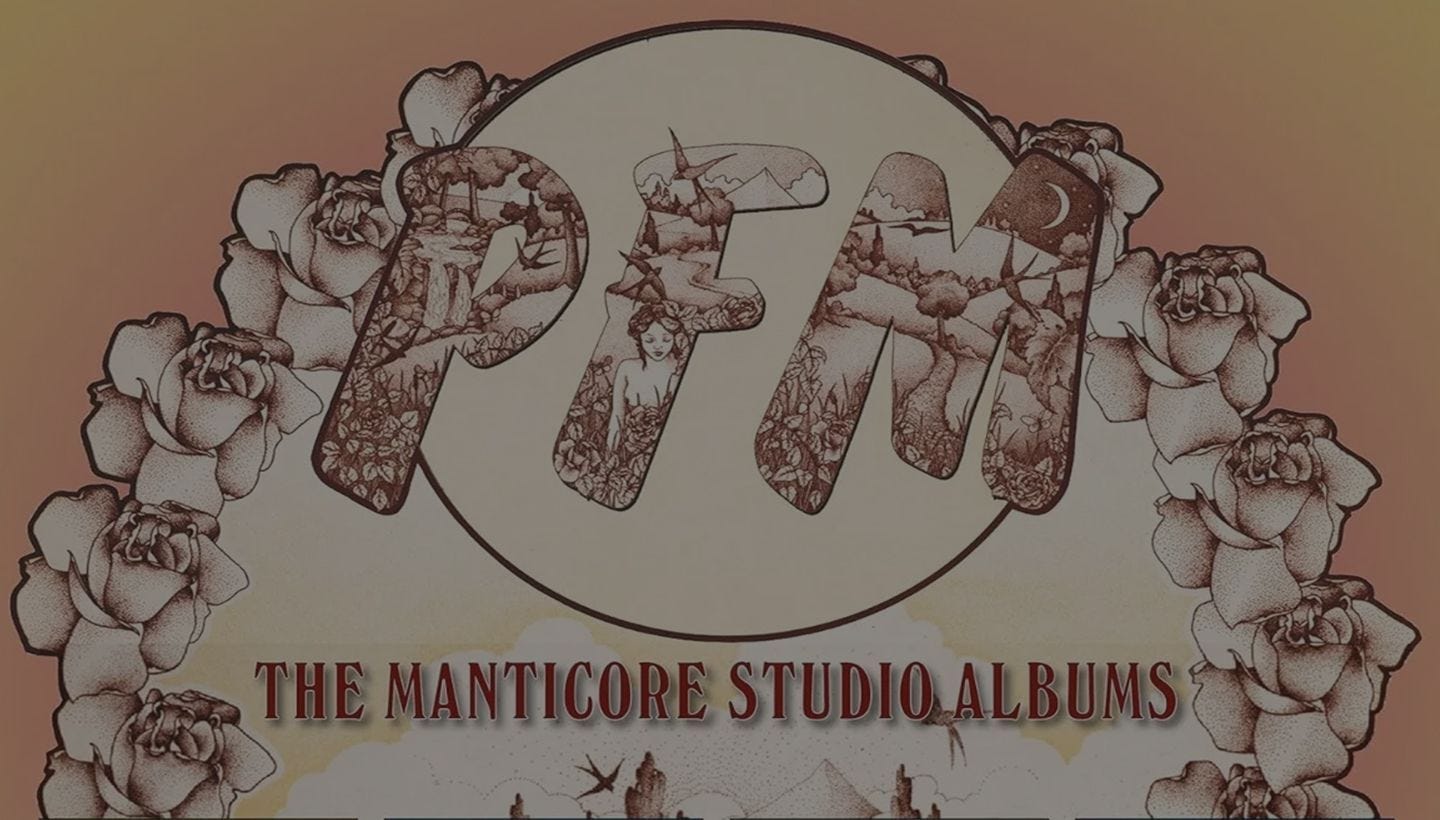 PFM | The Manticore Studio Albums 4CD coming soon…