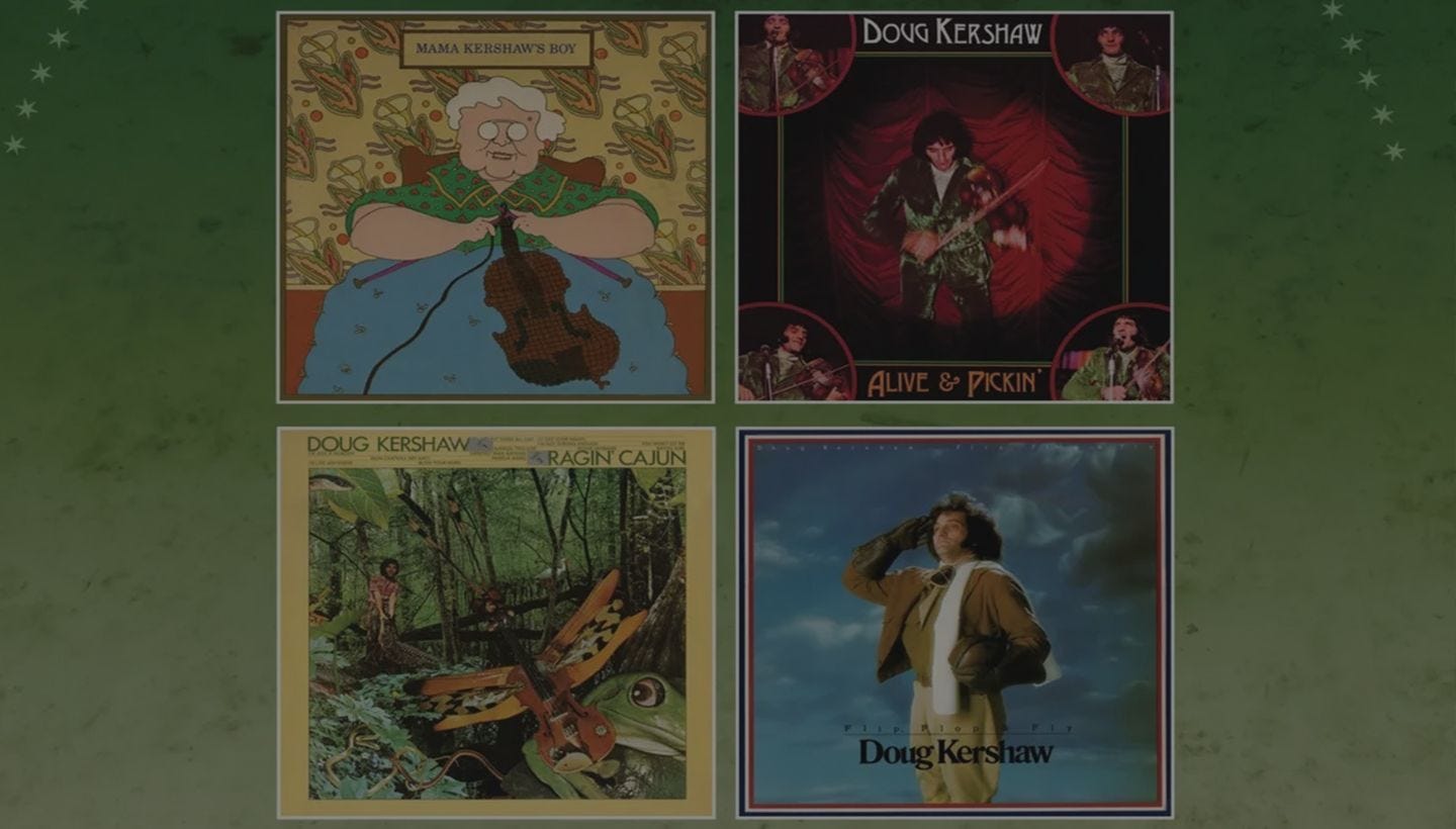 DOUG KERSHAW | Four Albums on 2CDs, coming this January…