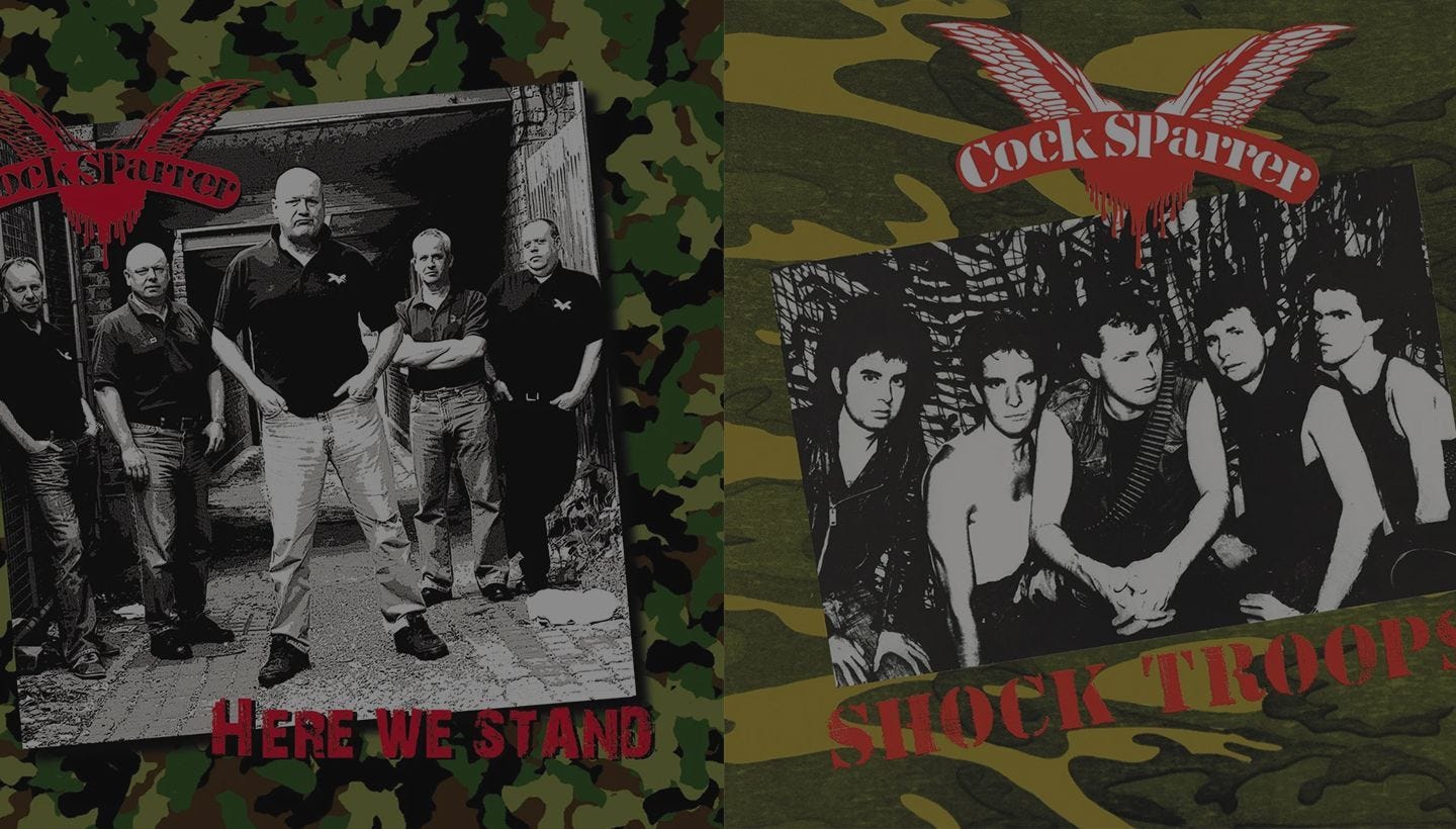 COCK SPARRER | Shock Troops and Here We Stand both available soon as gatefold vinyl editions