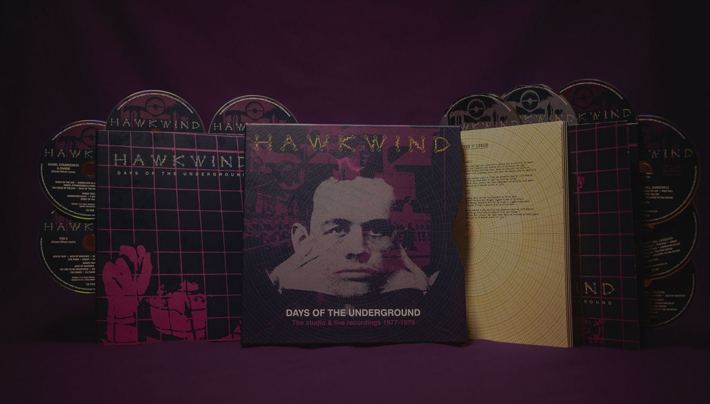 HAWKWIND | TAKE A LOOK INSIDE THE NEW 10 DISC DAYS OF THE UNDERGROUND BOX!