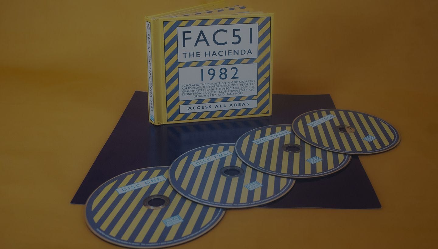 THE HACIENDA 1982 | 4CD BOX OUT TODAY CELEBRATING THE LEGENDARY VENUE!