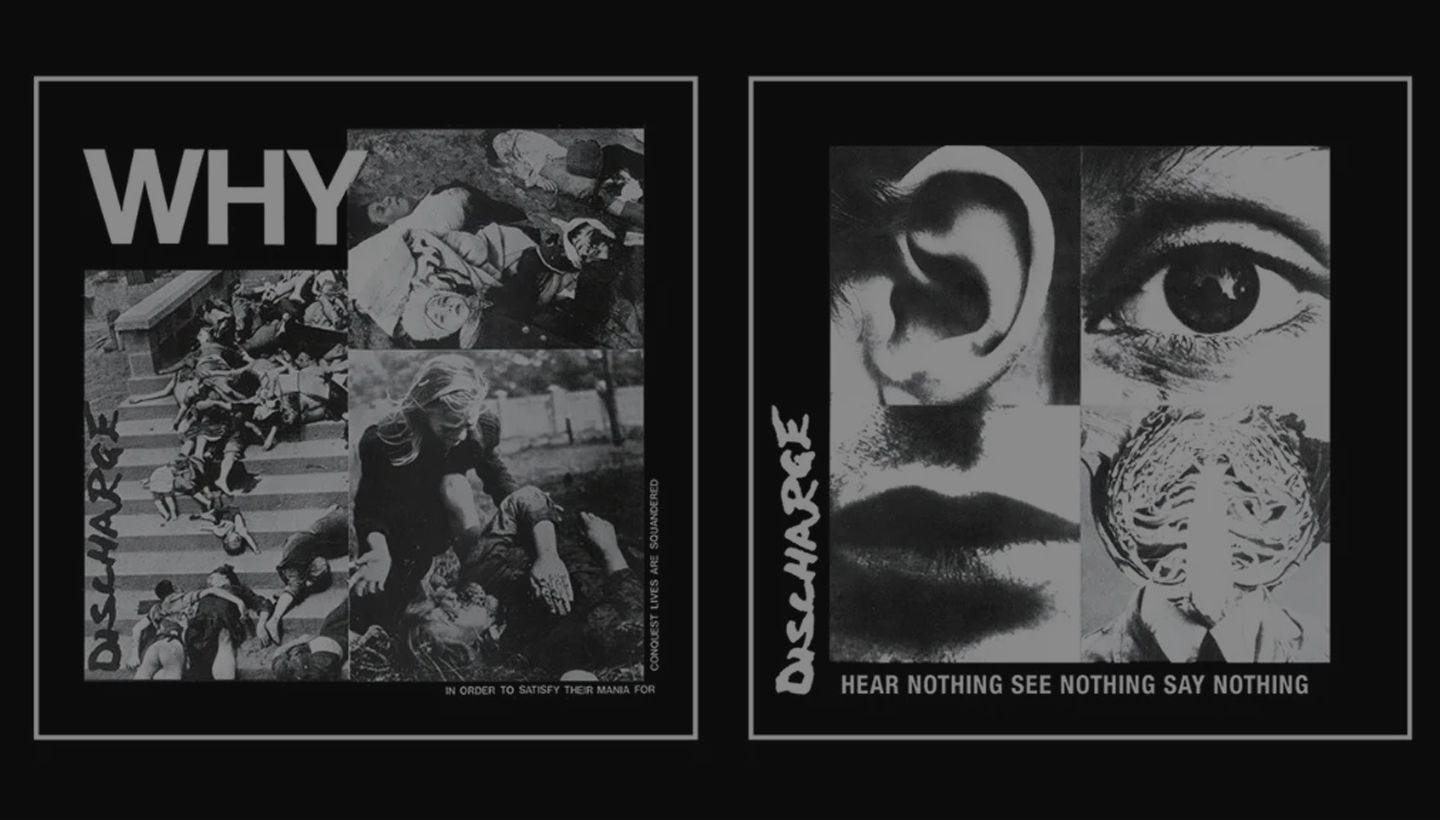 DISCHARGE | Why / Hear Nothing See Nothing Say Nothing 2CD coming soon on Captain Oi!