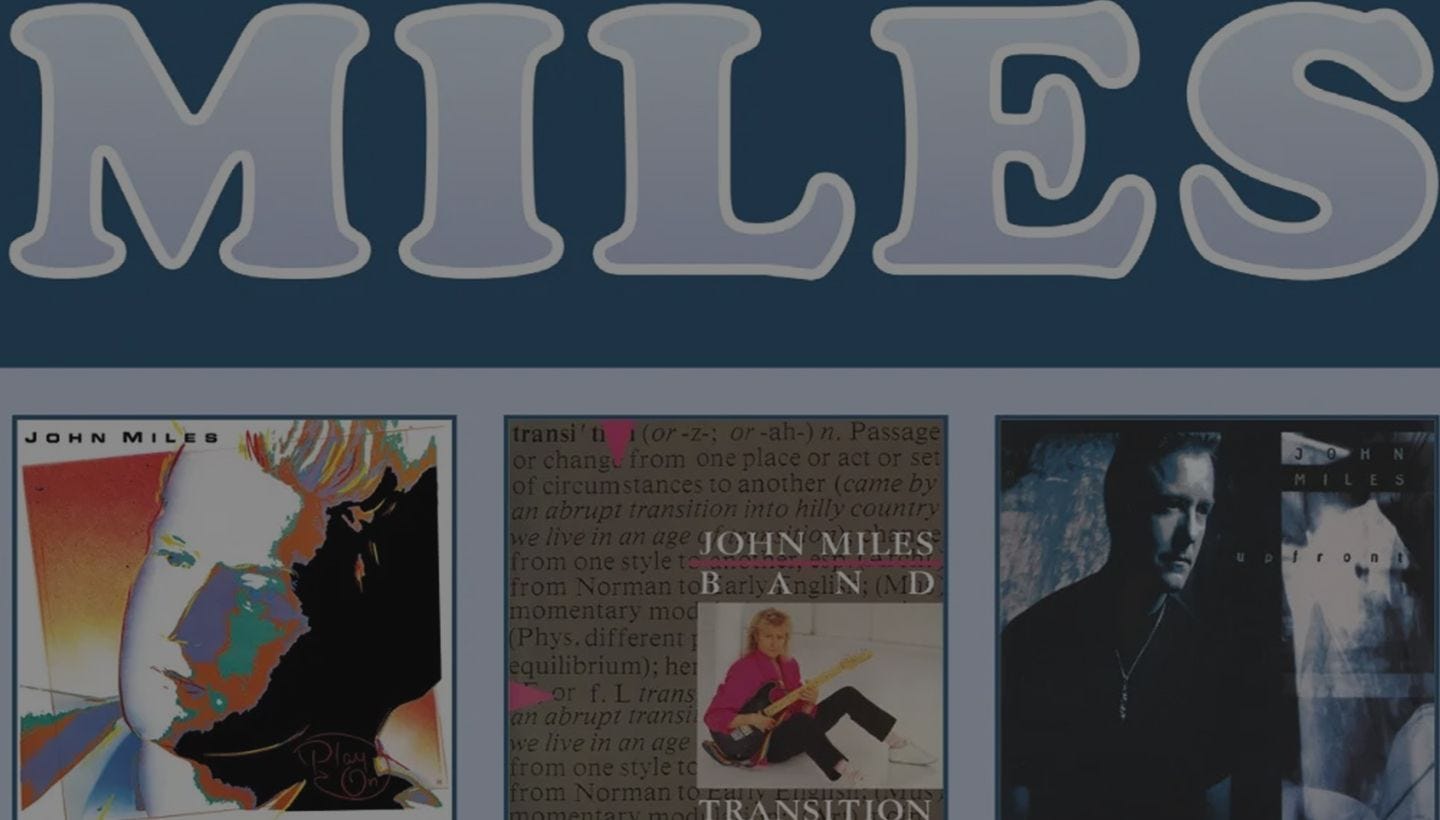 JOHN MILES | THE ALBUMS 1983-93, 3CD BOX SET coming very soon...