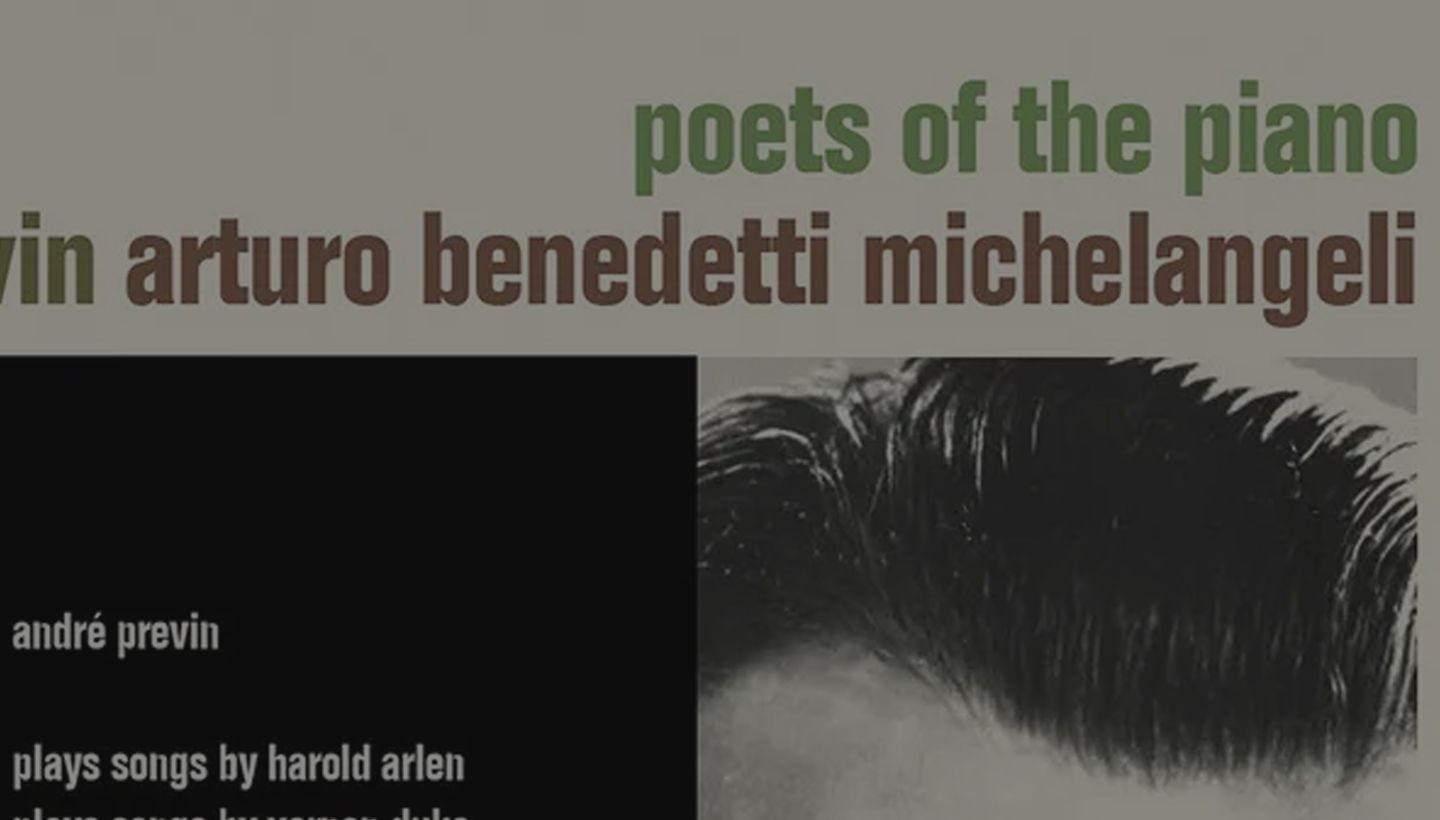 POETS OF THE PIANO | New 3CD compilation of Andre Previn & Arturo Bendetti Michelangeli coming soon on El! 